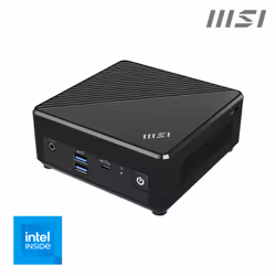 MSI Cubi N ADL S N100 BB, 0.66L sized PC, Mini PC type barebone, Intel SoC, M.2, Série ATA III, Wi-Fi 5 (802.11ac), 65 W
