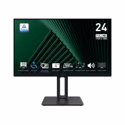 MSI Pro MP245PG, 60,5 cm (23.8"), 1920 x 1080 pixels, Full HD, LCD, 4 ms, Noir