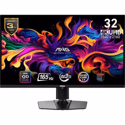 MSI MAG 321UP QD-OLED, 80 cm (31.5"), 3840 x 2160 pixels, 4K Ultra HD, QDOLED, 1 ms, Noir