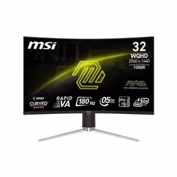 MSI MAG 325CQRF QD-E2 31.5 LED Rapid VA QHD 180Hz 0.5ms Adaptive Sync Curva USB-C