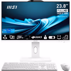 MSI Pro AP242P 14M-691EU Intel® Core™ i5 i5-14400 60,5 cm (23.8") 1920 x 1080 pixels PC All-in-One 16 Go DDR5-SDRAM 512 Go SSD Windows 11 Pro Wi-Fi 6E (802.11ax) Blanc - Vue supplémentaire 4