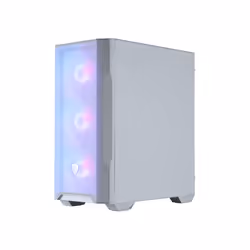MSI MAG FORGE M100R, Midi Tower, PC, Transparent, Blanc, micro ATX, Mini-ITX, Jouer, Multi