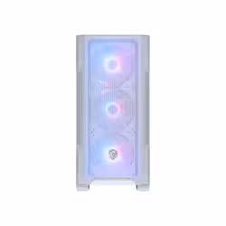 MSI MAG FORGE M100R Midi Tower Transparent, Blanc