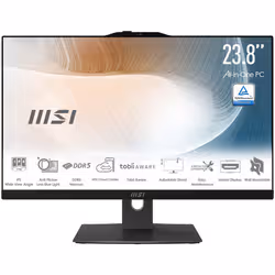 MSI Modern AM242P 1M-1225EU Intel Core 3 100U 60,5 cm (23.8") 1920 x 1080 pixels PC All-in-One 8 Go DDR5-SDRAM 256 Go SSD Windows 11 Pro Wi-Fi 6E (802.11ax) Noir - Vue supplémentaire 3