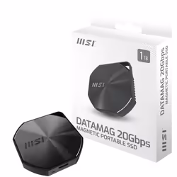 MSI DATAMAG 20GBPS 2TB lecteur à circuits intégrés externe 2 To USB Type-C USB 3.2 Gen 2x2 Noir