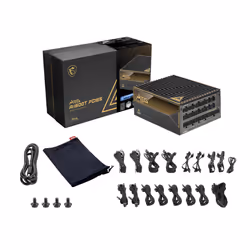 MSI MEG Ai1600T PCIE5 unité d'alimentation d'énergie 1600 W 24-pin ATX ATX Noir - Vue supplémentaire 4