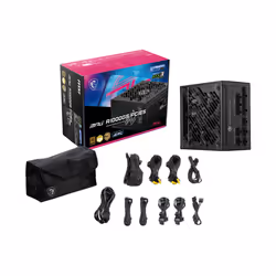 MSI MPG A1000GS PCIE5 unité d'alimentation d'énergie 1000 W 24-pin ATX ATX Noir - Vue supplémentaire 4