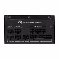 MSI MPG A850GS PCIE5 unité d'alimentation d'énergie 850 W 24-pin ATX ATX Noir