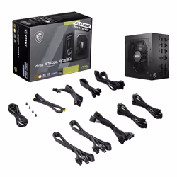MSI MAG A750GL PCIE5 II unité d'alimentation d'énergie 750 W 20+4 pin ATX ATX Noir - Vue supplémentaire 4
