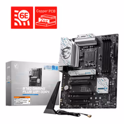 MSI B760 GAMING PLUS WIFI DDR4, Intel, LGA 1700, Intel® Celeron®, Intel® Pentium® Gold, LGA 1700, 128 Go, DDR4-SDRAM