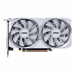 MSI VENTUS RTX 3050 2X XS WHITE 8G OC, GeForce RTX 3050, 8 Go, GDDR6, 128 bit, 7680 x 4320 pixels, PCI Express x8 4.0