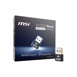 MSI AX1800 Nano WiFi USB Adapter carte et adaptateur d'interfaces USB 2.0 - Vue supplémentaire 5