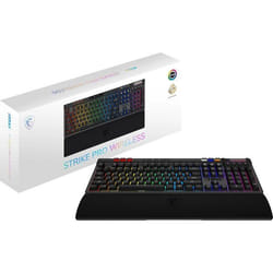 Clavier gamer sans fil - Switches Kailh Midnight Pro Silent - MSI STRIKE PRO Wireless - Format standard - RGB - Noir