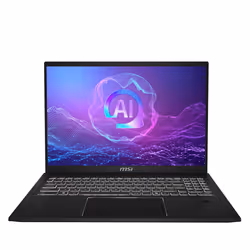 MSI Summit A16 AI+ A3HMTG-076ES AMD Ryzen AI 9 365 Hybride (2-en-1) 40,6 cm (16") Écran tactile Quad HD+ 32 Go LPDDR5x-SDRAM 1 To SSD Wi-Fi 7 (802.11be) Windows 11 Home Noir