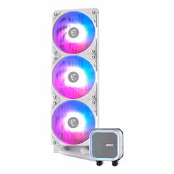 MSI MAG CORELIQUID A13 360 WHITE système de refroidissement d’ordinateur Carte-mère, Processeur Refroidisseur de liquide tout-en-un 12 cm Blanc 1 pièce(s)