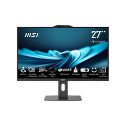 MSI Pro AP272P Intel® Core™ i5 i5-14400 68,6 cm (27") 1920 x 1080 pixels PC All-in-One 16 Go DDR5-SDRAM SSD Wi-Fi 6E (802.11ax) Noir