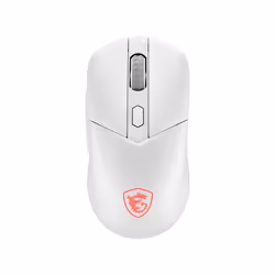 MSI Versa 300 Wireless, Droitier, Optique, RF Wireless + Bluetooth + USB Type-C, 8000 DPI, Blanc