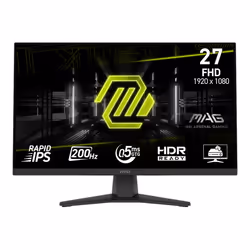 MSI MAG 272F, 68,6 cm (27"), 1920 x 1080 pixels, Full HD, 0,51 ms, Noir