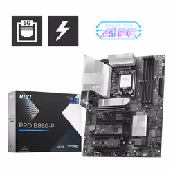 MSI PRO B860-P, Intel, LGA 1851 (Socket V1), Intel Core Ultra (Series 2), LGA 1851, 256 Go, DDR5-SDRAM