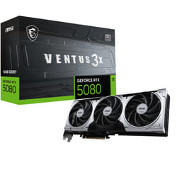MSI VENTUS GEFORCE RTX 5080 16G 3X OC PLUS carte graphique NVIDIA 16Go GDDR7