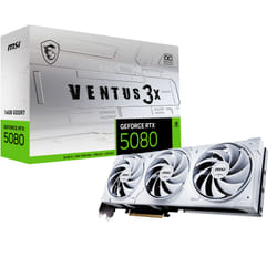 MSI VENTUS GEFORCE RTX 5080 16G 3X OC WHITE carte graphique NVIDIA 16Go GDDR7