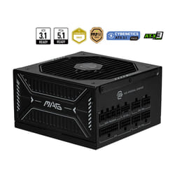 MSI MAG A850GLS PCIE5 unité d'alimentation d'énergie 850 W 24-pin ATX ATX Noir