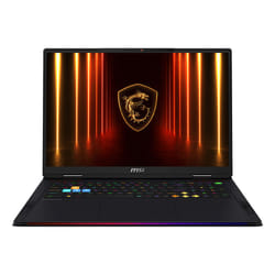 MSI Raider A2XWIG-067IT Intel Core Ultra 9 285HX Ordinateur portable 45,7 cm (18") UHD+ 64 Go DDR5-SDRAM 4 To SSD NVIDIA GeForce RTX 5080 Wi-Fi 7 (802.11be) Windows 11 Pro Noir