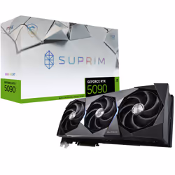 MSI SUPRIM GEFORCE RTX 5090 32G SOC, GeForce RTX 5090, 32 Go, GDDR7, 512 bit, 7680 x 4320 pixels, PCI Express x16 5.0