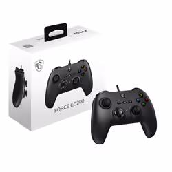 MSI FORCE GC200 accessoire de jeux vidéo Noir USB Manette de jeu Analogique/Numérique Android, PC - Vue supplémentaire 5