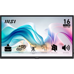 MSI PRO MP165 E6 téléviseur et moniteur portables Moniteur portable Noir 39,6 cm (15.6") LED 1920 x 1080 pixels