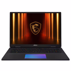 MSI Titan 18 HX AI A2XWIG-402FR Intel Core Ultra 9 285HX Ordinateur portable 45,7 cm (18") UHD+ 64 Go DDR5-SDRAM 6 To SSD NVIDIA GeForce RTX 5080 Wi-Fi 7 (802.11be) Windows 11 Pro Noir