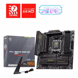 MSI MAG B850M MORTAR WIFI, AMD, Emplacement AM5, AMD Ryzen 7000 Series, AMD Ryzen 8000 Series, AMD Ryzen 9000 Series, Emplace ...