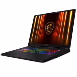 MSI Crosshair 18 HX AI A2XWGKG-010FR Intel Core Ultra 9 275HX Ordinateur portable 45,7 cm (18") Quad HD+ 32 Go DDR5-SDRAM 1 To SSD NVIDIA GeForce RTX 5070 Wi-Fi 6E (802.11ax) Windows 11 Home Noir