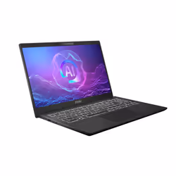 MSI Modern 15 H AI C2HMG-248FR Intel Core Ultra 7 255H Ordinateur portable 39,6 cm (15.6") Full HD 16 Go DDR5-SDRAM 512 Go SSD Wi-Fi 6E (802.11ax) Windows 11 Pro Noir