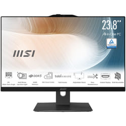 MSI Modern AM242TP 1M-1857FR Intel Core 5 120U 60,5 cm (23.8") 1920 x 1080 pixels Écran tactile PC All-in-One 16 Go DDR5-SDRAM 500 Go SSD Windows 11 Pro Wi-Fi 6E (802.11ax) Noir