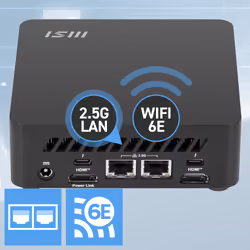 MSI Cubi NUC AI 1UMG i5 125H FS 16 GB 500GB W11P Intel Core Ultra 5 16 Go DDR5-SDRAM 512 Go SSD Windows 11 Pro Mini PC Noir - Vue supplémentaire 5