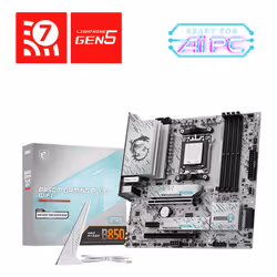 MSI B850M GAMING PLUS WIFI, AMD, Emplacement AM5, AMD Ryzen 7000 Series, AMD Ryzen 8000 Series, AMD Ryzen 9000 Series, Emplac ...