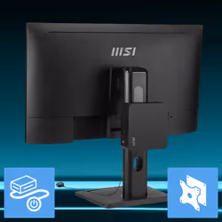 MSI Cubi Z AI 8M AMD Ryzen 9 8945HS Barebone 0.9L sized PC Noir AMD SoC 4 GHz Haut-parleurs intégrés - Vue supplémentaire 8
