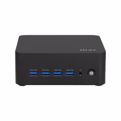 MSI Cubi Z AI 8M AMD Ryzen 7 8845HS Barebone 0.9L sized PC Noir AMD SoC 3,8 GHz Haut-parleurs intégrés - Vue supplémentaire 2
