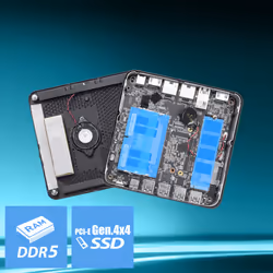 MSI Cubi Z AI 8M R5 8645HS FS 16GB 512GB W11P AMD Ryzen™ 5 16 Go DDR5-SDRAM 512 Go SSD Windows 11 Pro Mini PC Noir - Vue supplémentaire 5