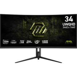 MSI MAG 342CQRF E20 écran plat de PC 86,4 cm (34") 3440 x 1440 pixels UltraWide Quad HD LCD Noir