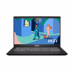 MSI Modern 14 C7M-427XFR AMD Ryzen 7 7730U PC portable 14" Full HD 16Go RAM 512Go SSD Wi-Fi 6E DOS gratuit Noir - Vue supplémentaire 3