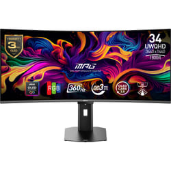 MSI MPG 341CQR QD-OLED X36 écran plat de PC 34" UltraWide Quad HD Noir