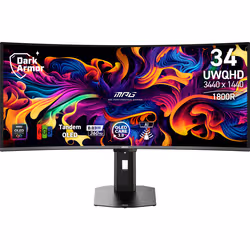 MSI MPG 341CQR QD-OLED X36 écran plat de PC 34" UltraWide Quad HD Noir - Vue supplémentaire 8