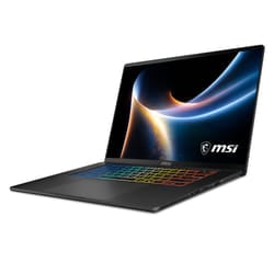 MSI Stealth 16 AI+ B3WI-001FR Copilot+ PC Intel Core Ultra 9 386H Ordinateur portable 40,6 cm (16") Quad HD+ 32 Go DDR5-SDRAM 2 To SSD GPU pour ordinateur portable NVIDIA GeForce RTX 5080 Wi-Fi 7 (802.11be) Windows 11 Home Noir