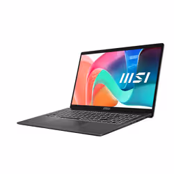 MSI Modern 15 F1MG-1245FRNN Intel Core 7 150U Ordinateur portable 39,6 cm (15.6") Full HD 16 Go DDR4-SDRAM 512 Go SSD Wi-Fi 6E (802.11ax) Windows 11 Pro Gris AZERTY Français