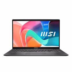 MSI Modern 15 F1MG-1245FRNN Intel Core 7 150U Ordinateur portable 39,6 cm (15.6") Full HD 16 Go DDR4-SDRAM 512 Go SSD Wi-Fi 6E (802.11ax) Windows 11 Pro Gris AZERTY Français - Vue supplémentaire 2