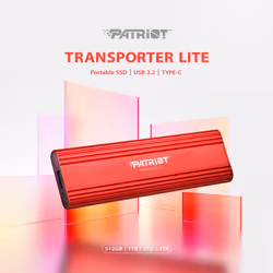 Patriot Memory Transporter Lite 2 To USB Type-C 3.2 Gen 2 (3.1 Gen 2) Rouge - Vue supplémentaire 5