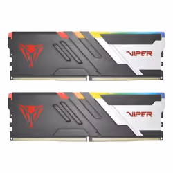 Patriot Memory Viper Venom , 64 Go, 2 x 32 Go, DDR5, 288-pin DIMM, Noir, Blanc