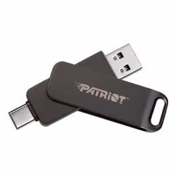 Patriot Memory Rage R550 lecteur USB flash 64 Go USB Type-A / USB Type-C 3.2 Gen 1 (3.1 Gen 1) Noir - Vue supplémentaire 2